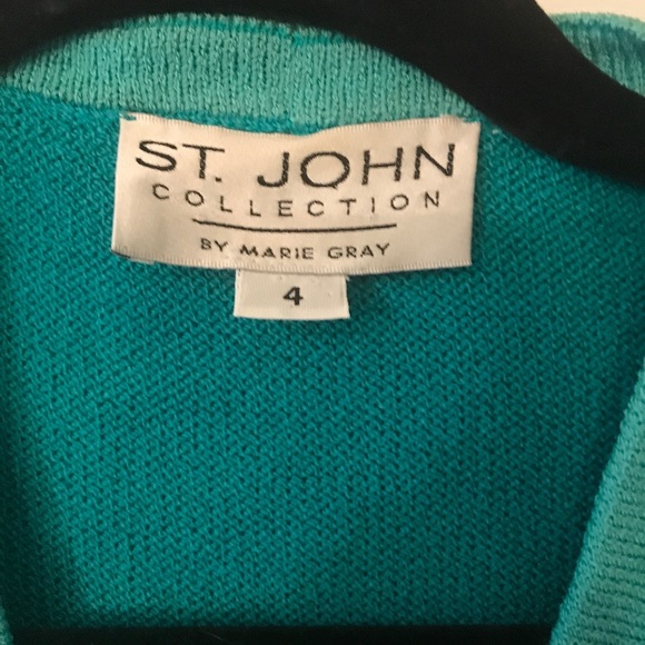 St John teal jacket size 4 - Picture 3 of 3